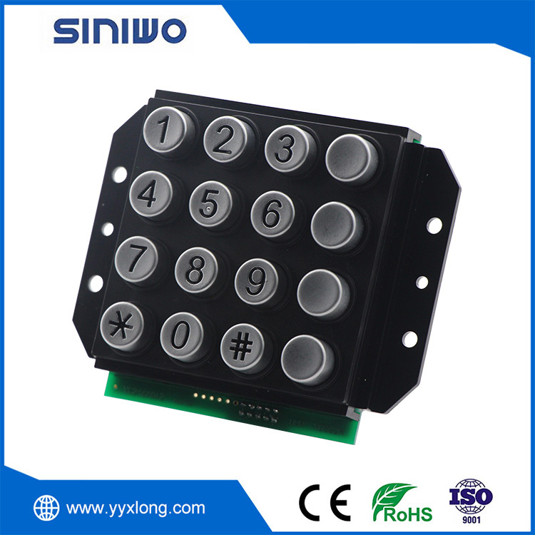 Keypad Industri Waterproof Metallic Awet