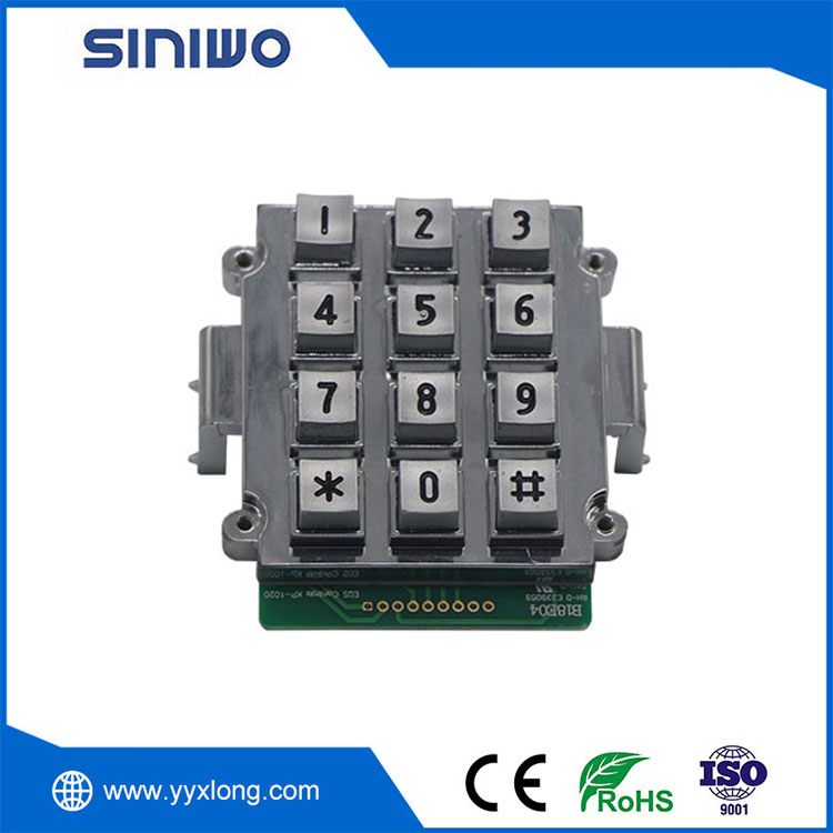 Keypad Kios Logam Numerik Industri