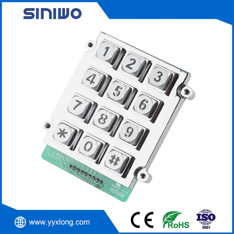 IP65 Customized 12 Keys Industrial Keypad