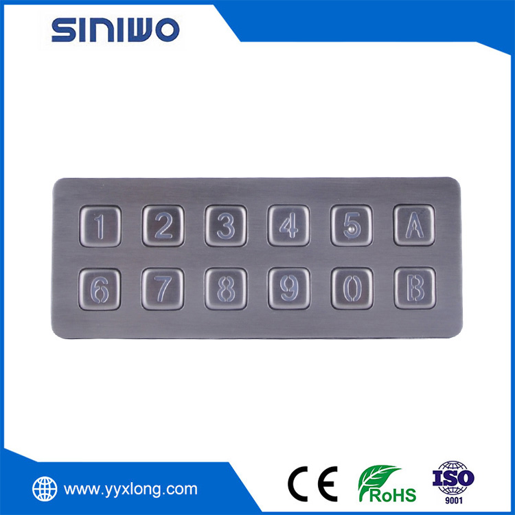 Keypad Logam Industri Rugged